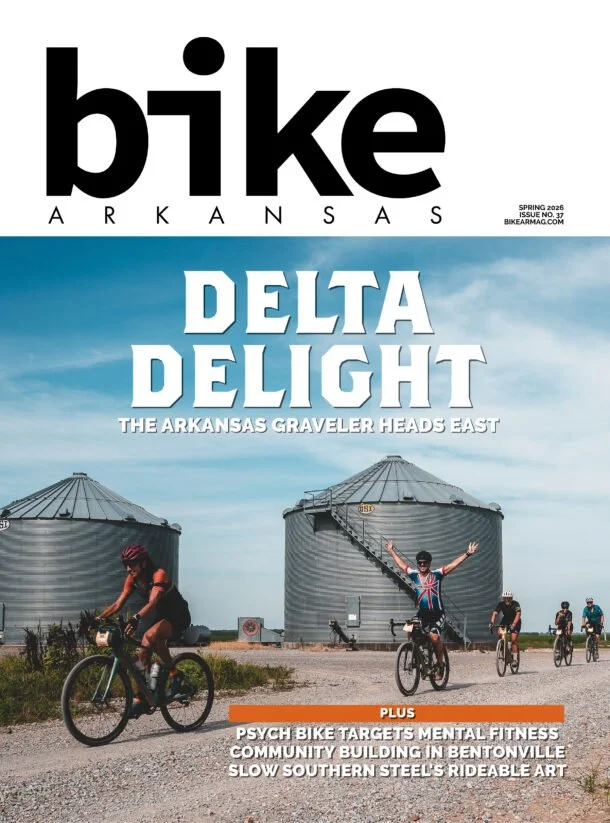 Bike Arkansas magazine, Spring 2026, issue 36, featuring the Arkansas Graveler