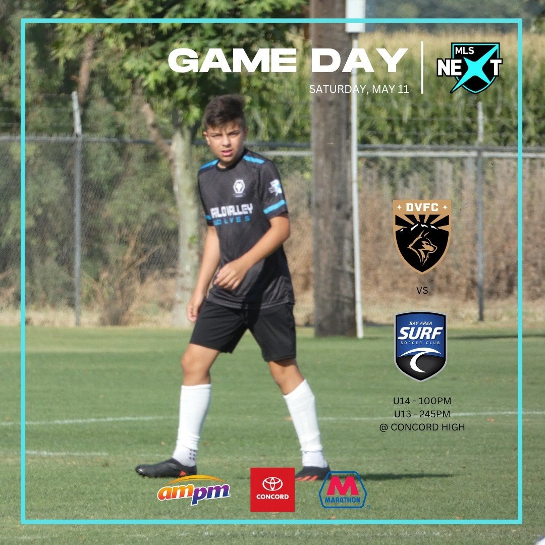 Its Game Day! Key match ups for the U13 &amp; U14 DVFC @mlsnext squads. Come root them on at Concord High. #GoDVFC #mlsnext