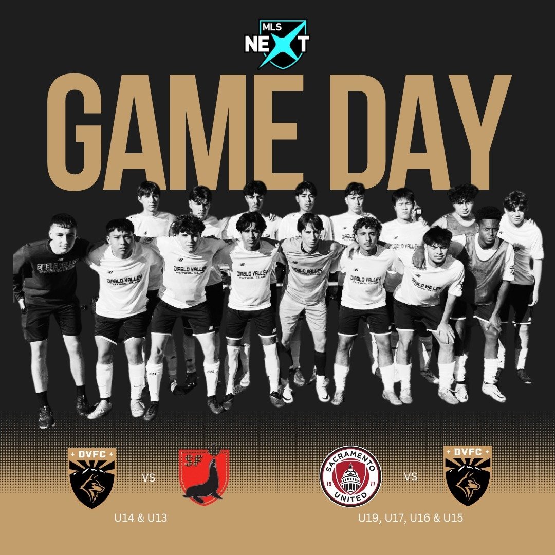 The DVFC Full Path is in action tomorrow with the @mlsnext U19s kicking it off at 9AM at Granite Regional Park followed by the U17s, U16s, and U15. The U14s and U13s are at home in Antioch Community Park starting at 945AM. Come out and get loud! #GoD