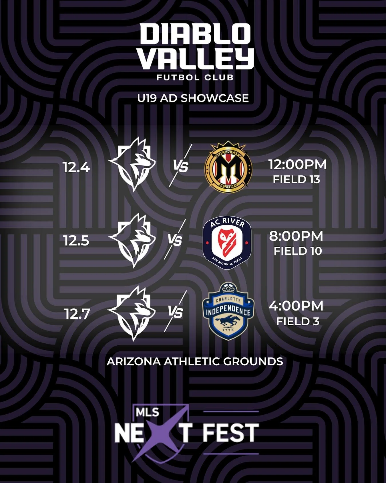The Wolves have rolled into Arizona. 3 matches to showcase the grit, the grind and the preparation. Nothing better than this boys! We Are Wolves! #dvfc #runwiththepack