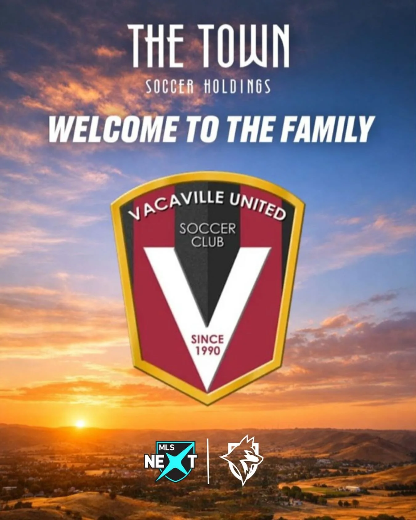 Town Soccer Holdings LLC (&ldquo;TSH&rdquo;) is proud to announce a new partnership with Vacaville United Soccer Club, welcoming the prominent youth soccer club into its growing network. #ttfc #dvfc #runwiththewolves