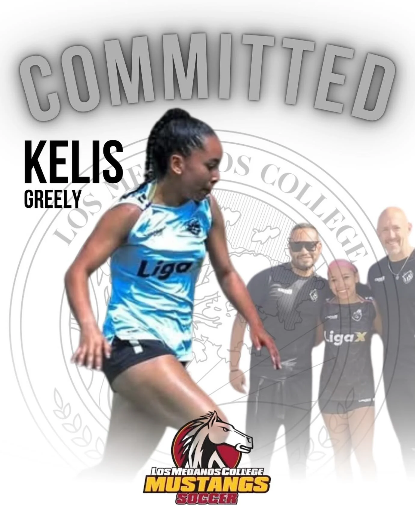 Congratulations to Kelis Greely on her commitment to continue her academic and soccer journey at Los Medanos College!

Kelis has shown incredible dedication, growth, and passion for the game, and we&rsquo;re proud to see her take the next step at the