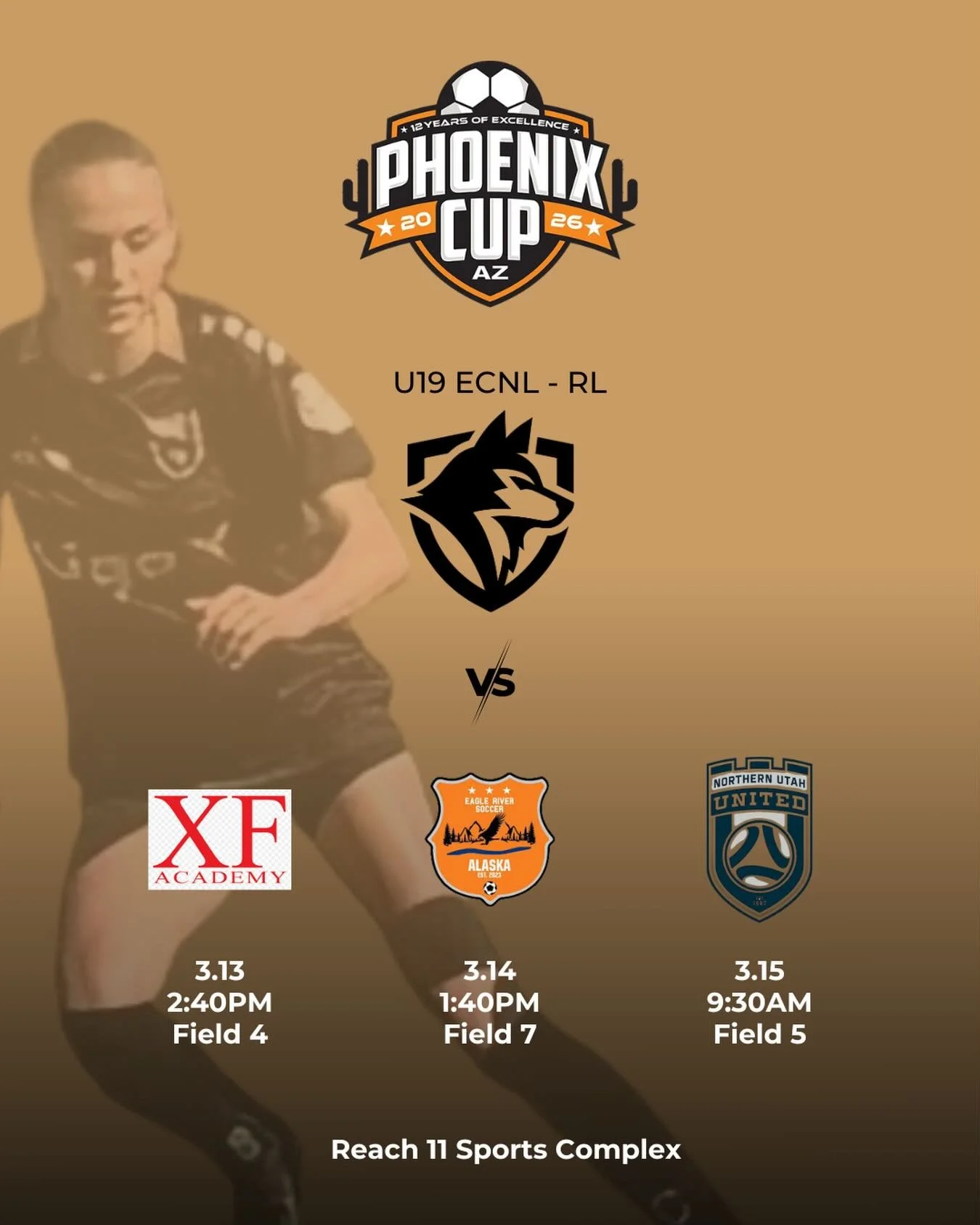 Good luck to our U19 ECNL RL Lady Wolves competing this weekend at the Phoenix Cup in Arizona. Let&rsquo;s go Wolves.  #dvfc #ladywolves #phoenixcup #runwiththepack