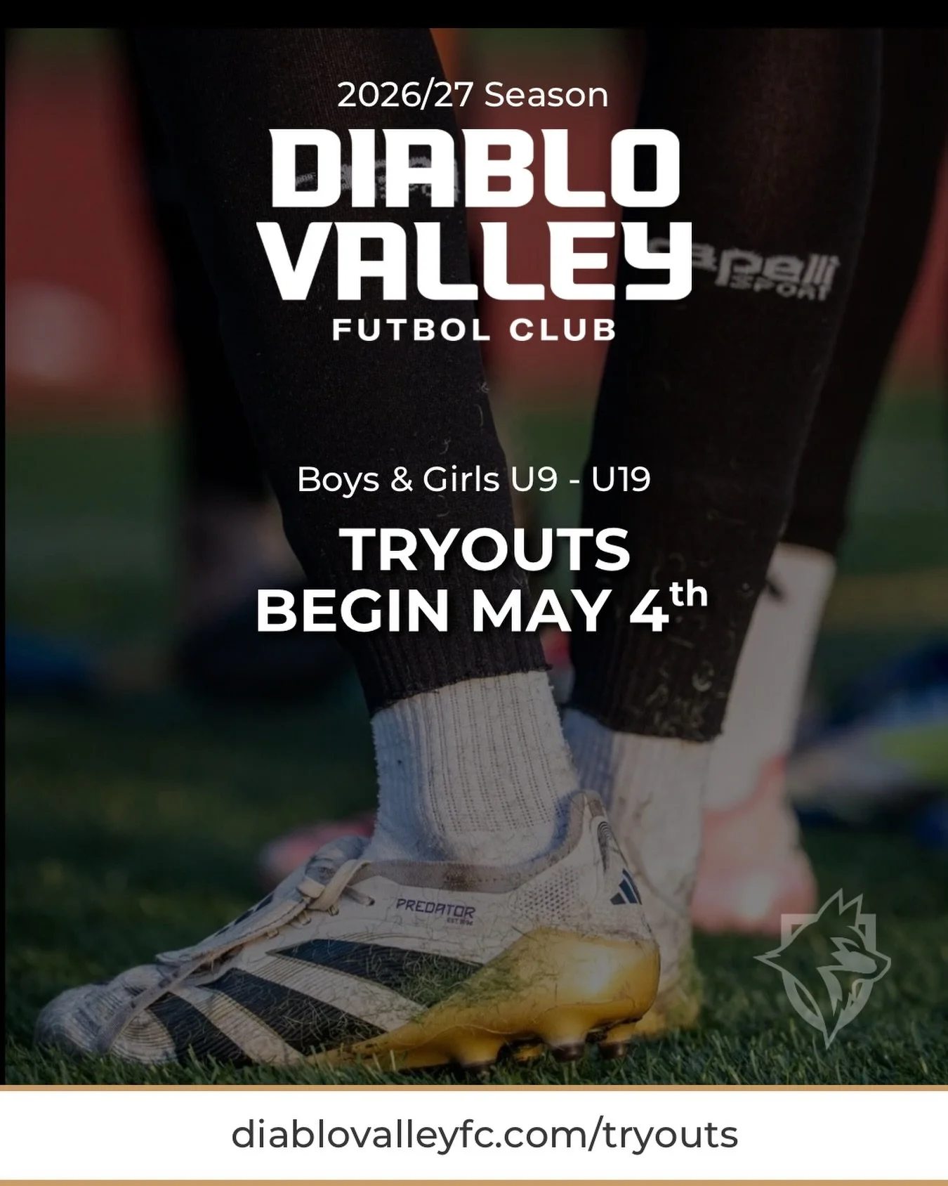 The next season starts now!
Diablo Valley FC Tryouts for the 2026/27 season begin May 4th.

We&rsquo;re building teams for boys &amp; girls U9&ndash;U19 across: MLS NEXT Academy - ECNL RL - NPL - NorCal Premier

📍 Programs based in Concord, Clayton,