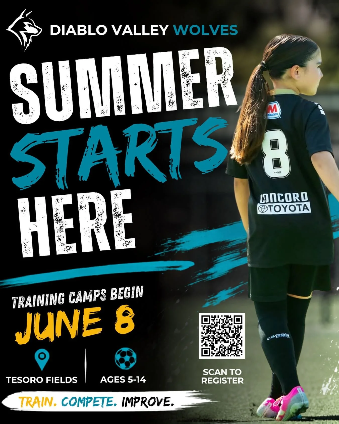 Train This Summer. Be Ready This Fall.

DVFC Summer Training Camps are designed for players who want more than just a summer activity. These camps focus on skill development, confidence, game awareness, and preparing players for a successful fall sea