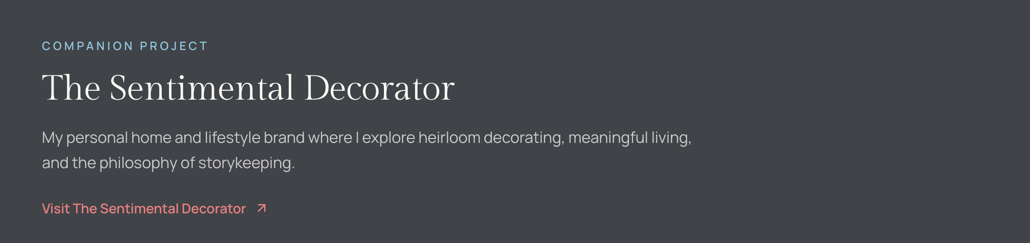Brittany Shepard's personal brand "The Sentimental Decorator" is proof that her brand strategy and the ACRES™ framework works!