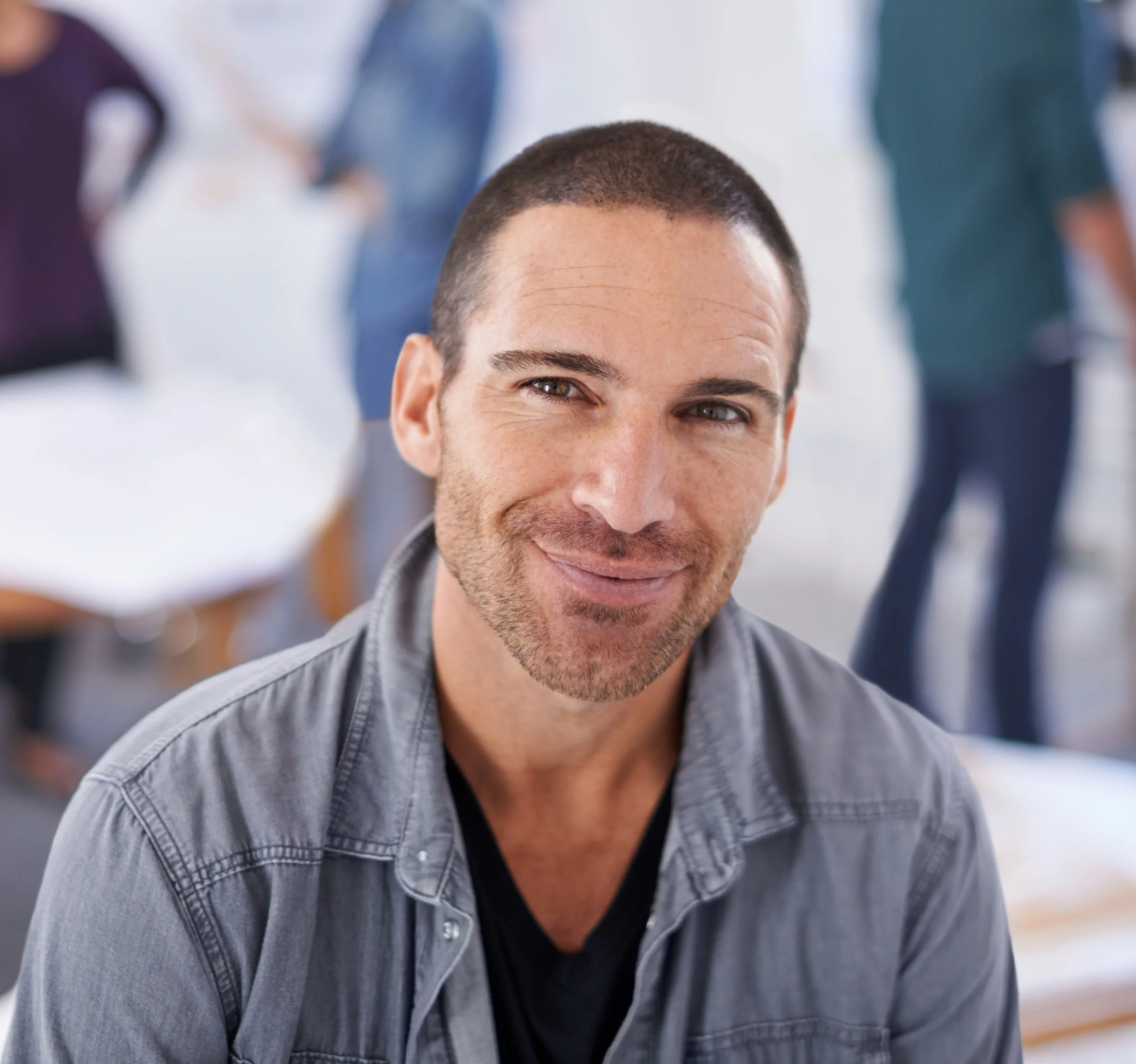 a man wondering if hypnotherapy can help him improve in his career and deal with his performance anxiety.