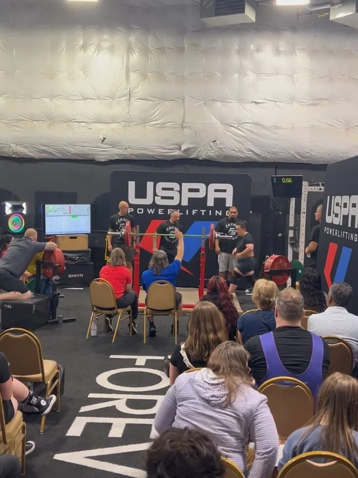 And just like that another powerlifting meet is in the books! This prep was full of challenges:
✈️LOTS of travel
❤️A couple deaths in the family
🥴A few sicknesses
🦵A tweaked hamstring
📍Building a business and supporting my people

But three things