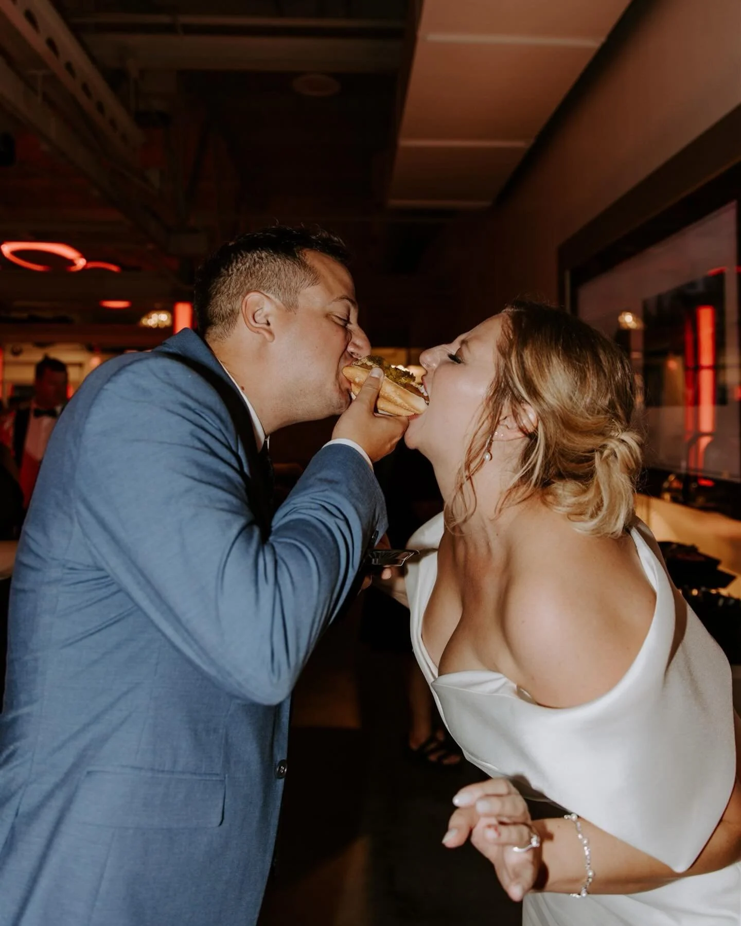 These photos only show a glimpse of the party that was Allison + Daniel&rsquo;s reception. These two eloped in Florida and then threw the best casino themed wedding reception. We started the evening driving around Indy for photos with their friends a