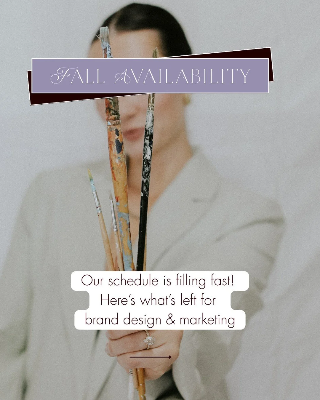 If you&rsquo;ve been feeling the pull to elevate your brand, refresh your visuals, or finally stop carrying the weight of marketing alone &mdash; consider this your sign to make the move your future self will thank you for. 💫

We have a handful of s