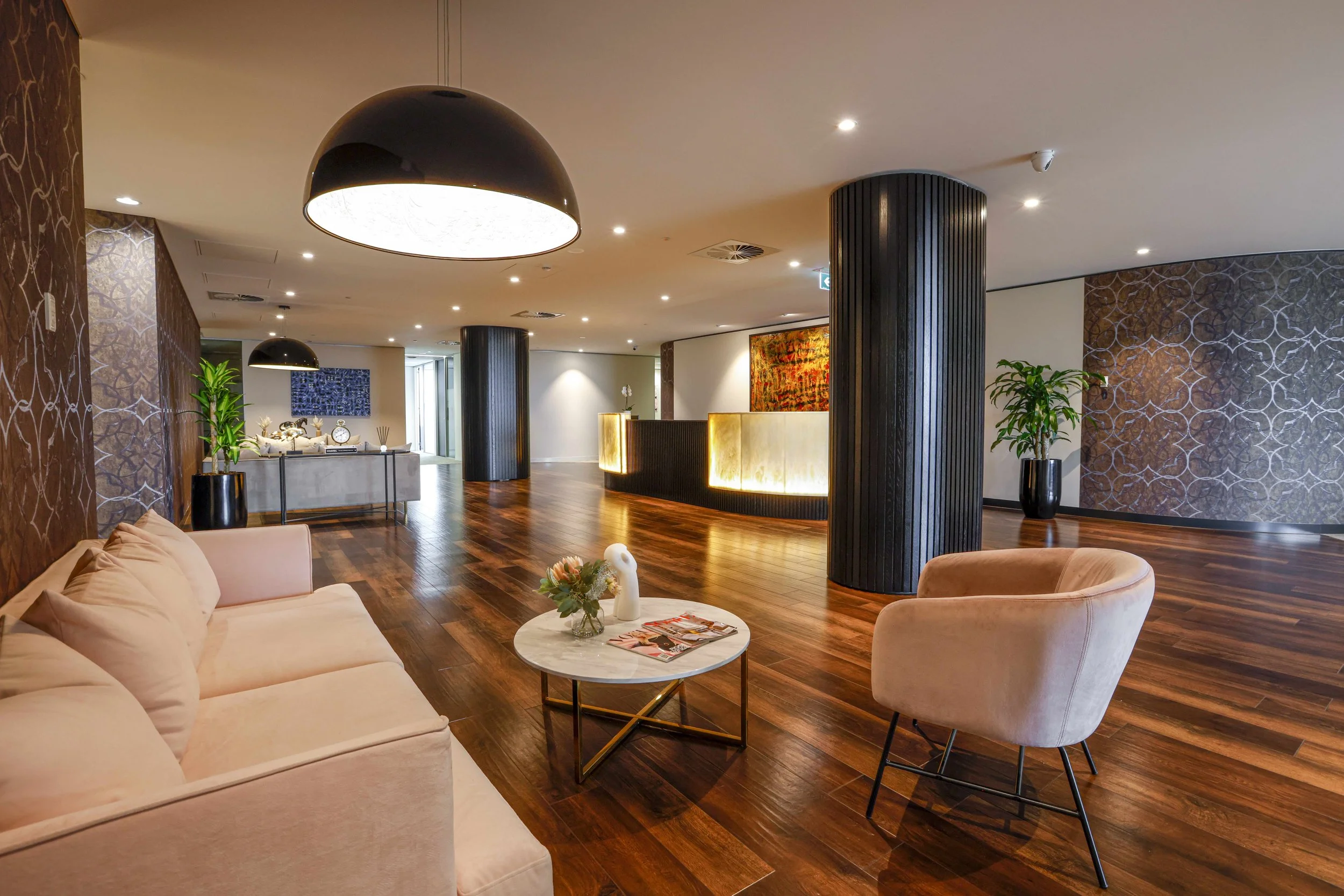 LXD Business Centre reception and lounge area