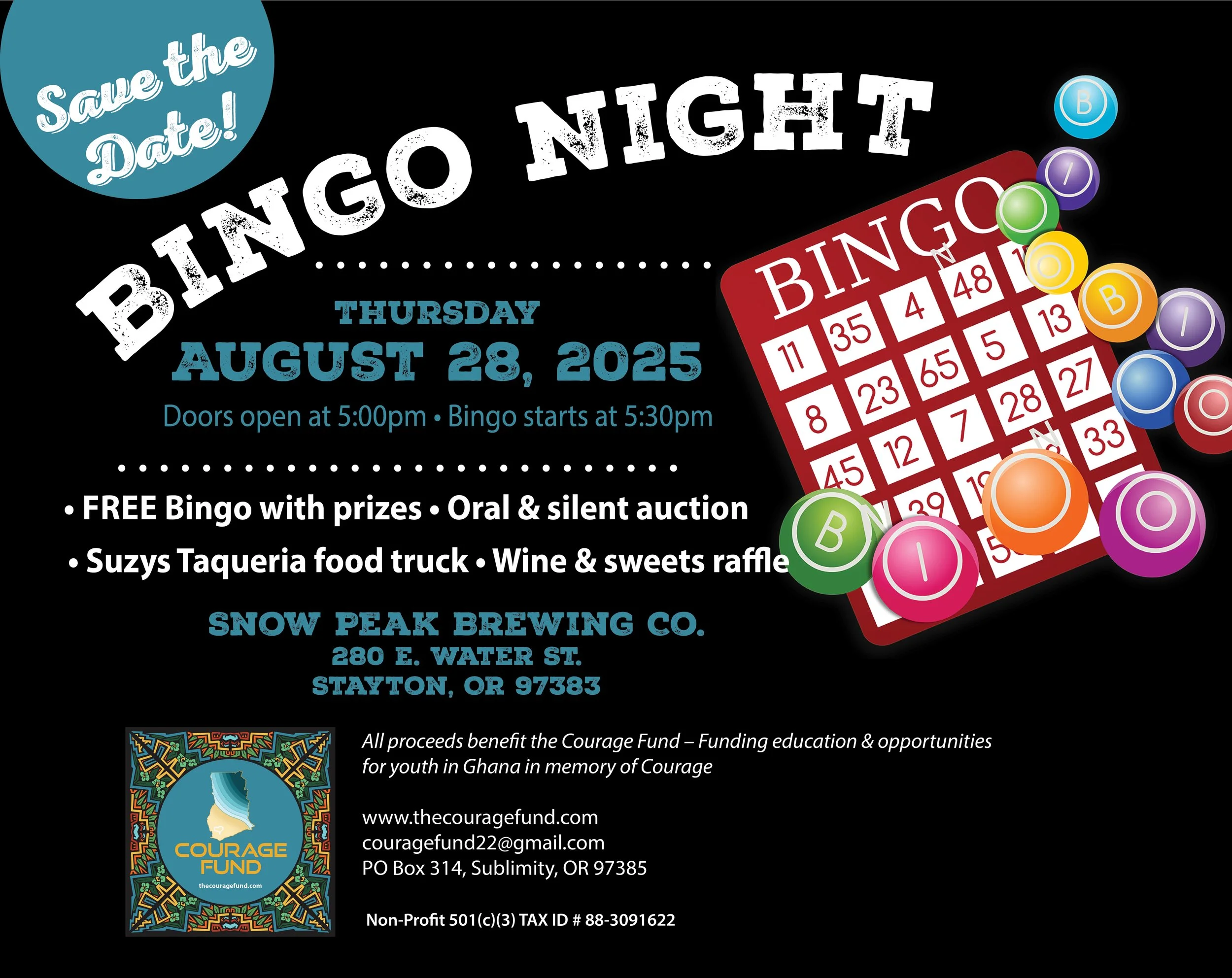 Save the Date for Bingo Night