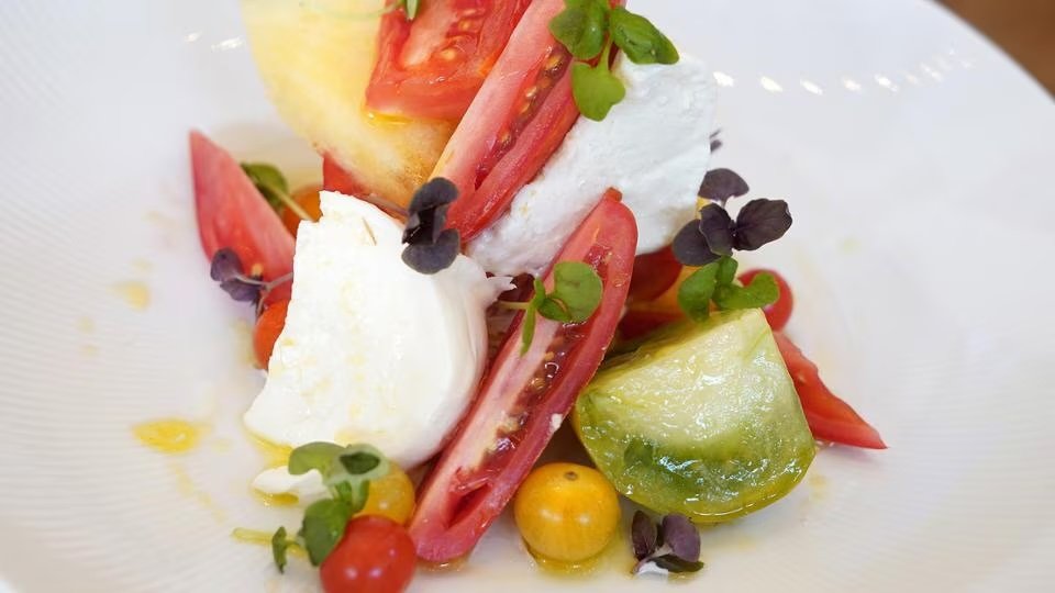 Heirloom Tomatoes, Watermelon Salad