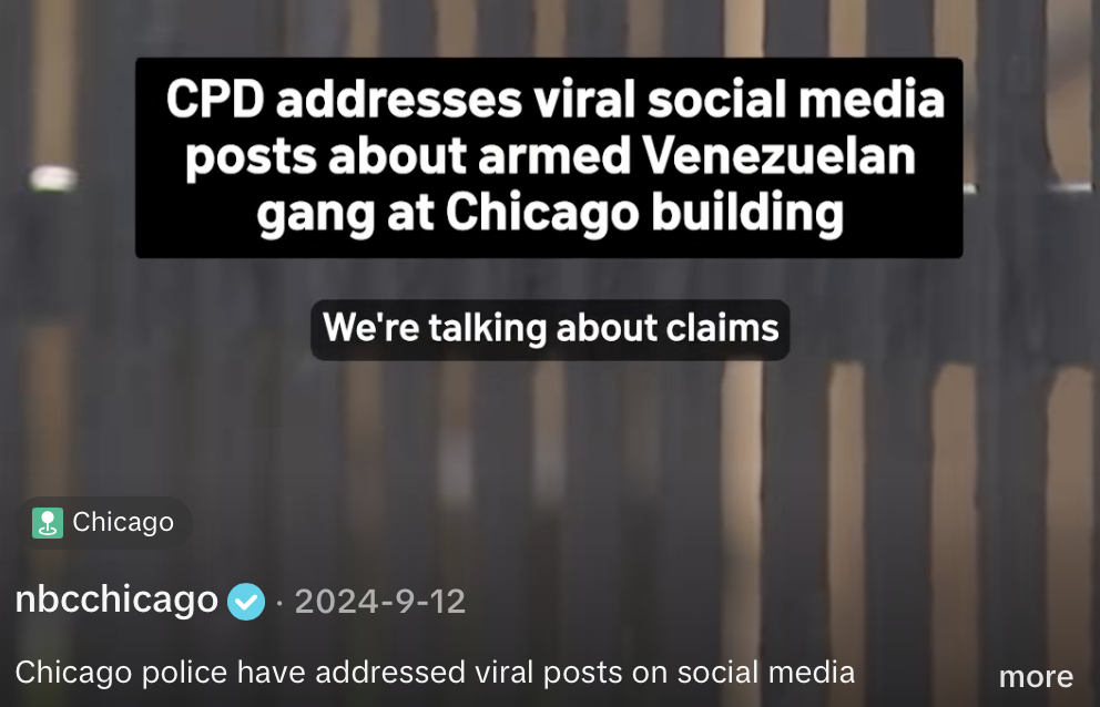 NBC Chicago— Unfounded migrant stories go viral