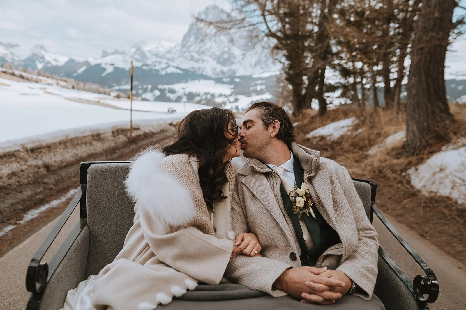 Winter Elopement at Alpe di Siusi