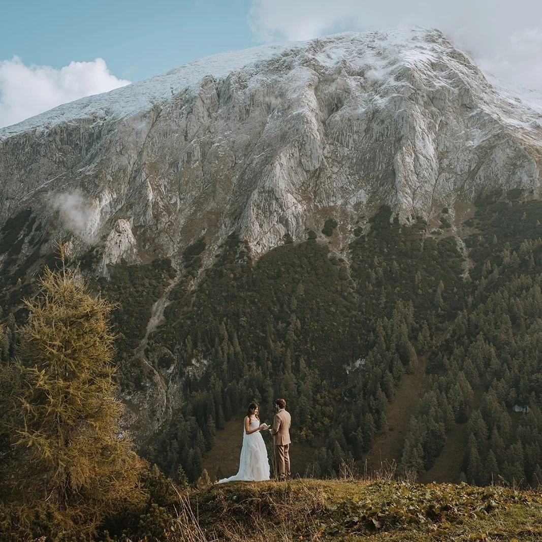 Thinking about eloping to Germany?

We might just know a place or two that could be perfect for you. When couples dream of eloping in the Alps they often picture the Dolomites or Switzerland. And of course those places are breathtaking but if you are