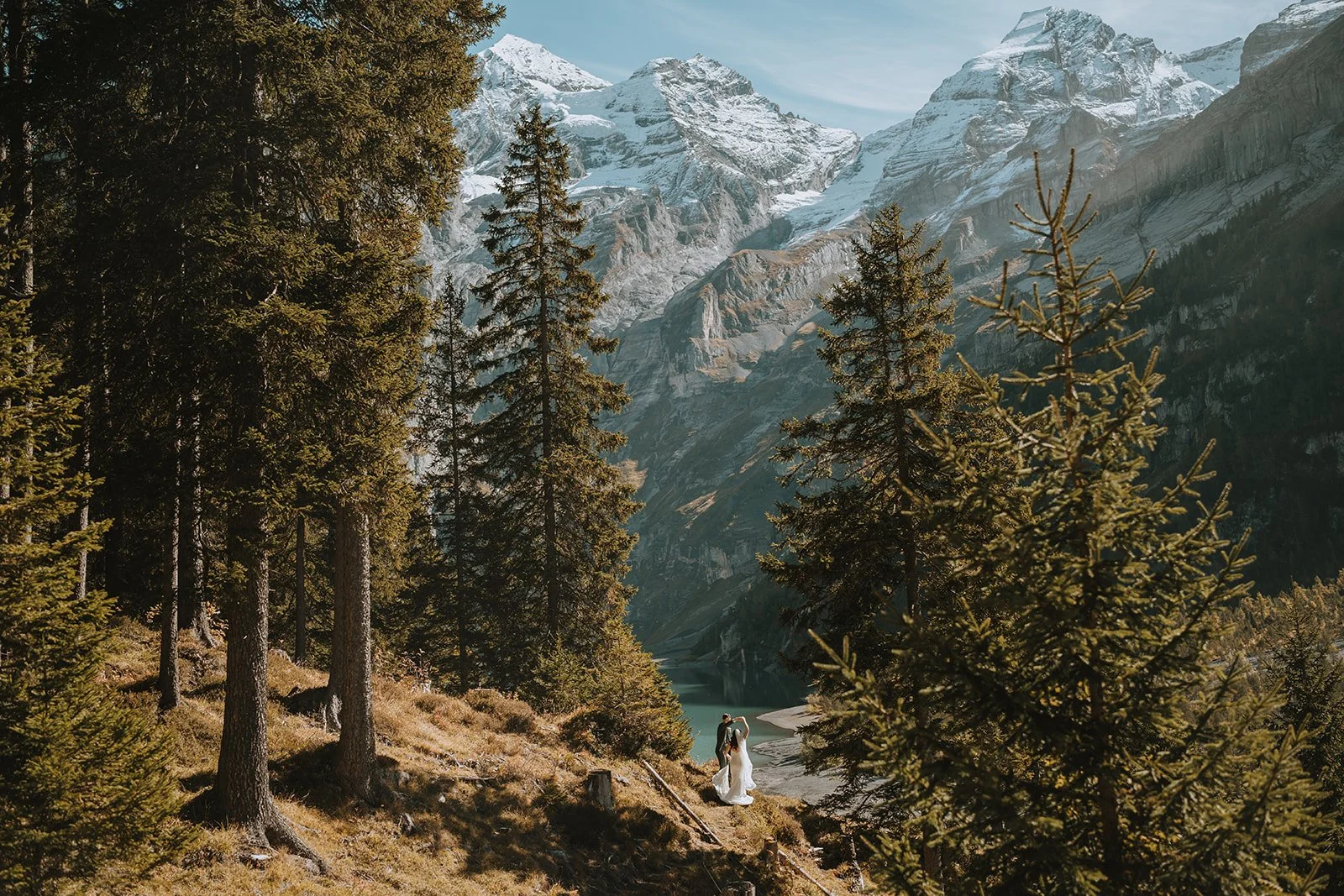 Lake Elopement in Switzerland