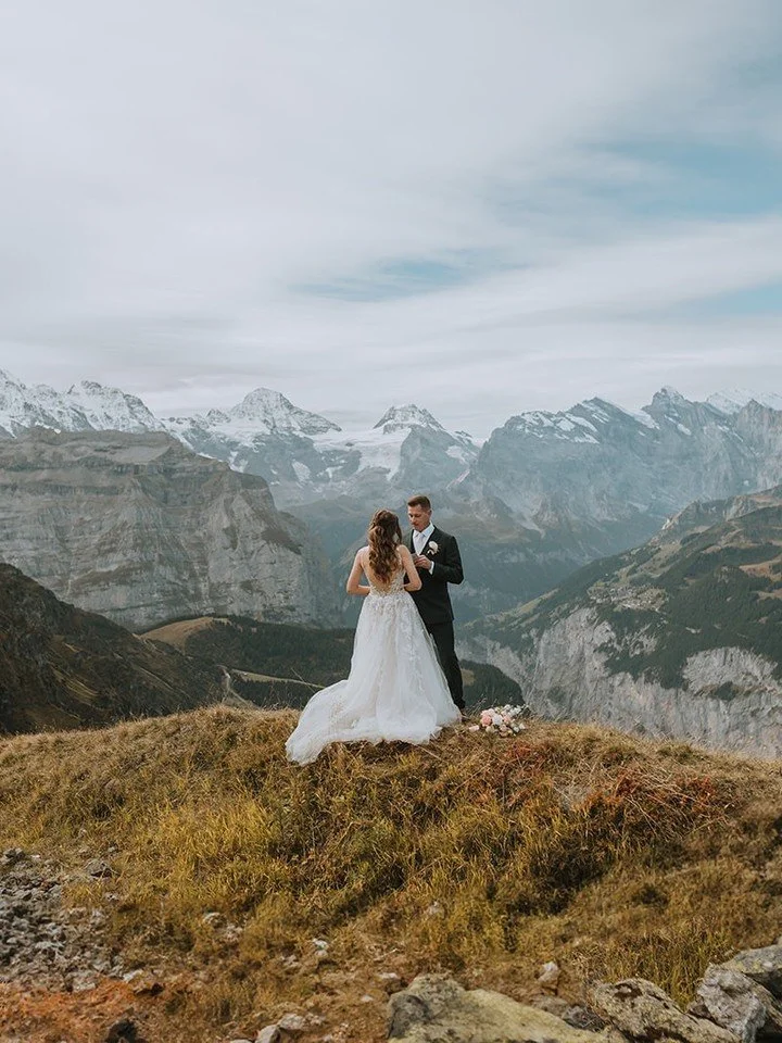 When we first met K &amp; C a year before their elopement in the Swiss Alps, we already knew their day would be something truly special 👇

It is rare for us to meet our couples in person so far in advance, since most of them travel from other countr