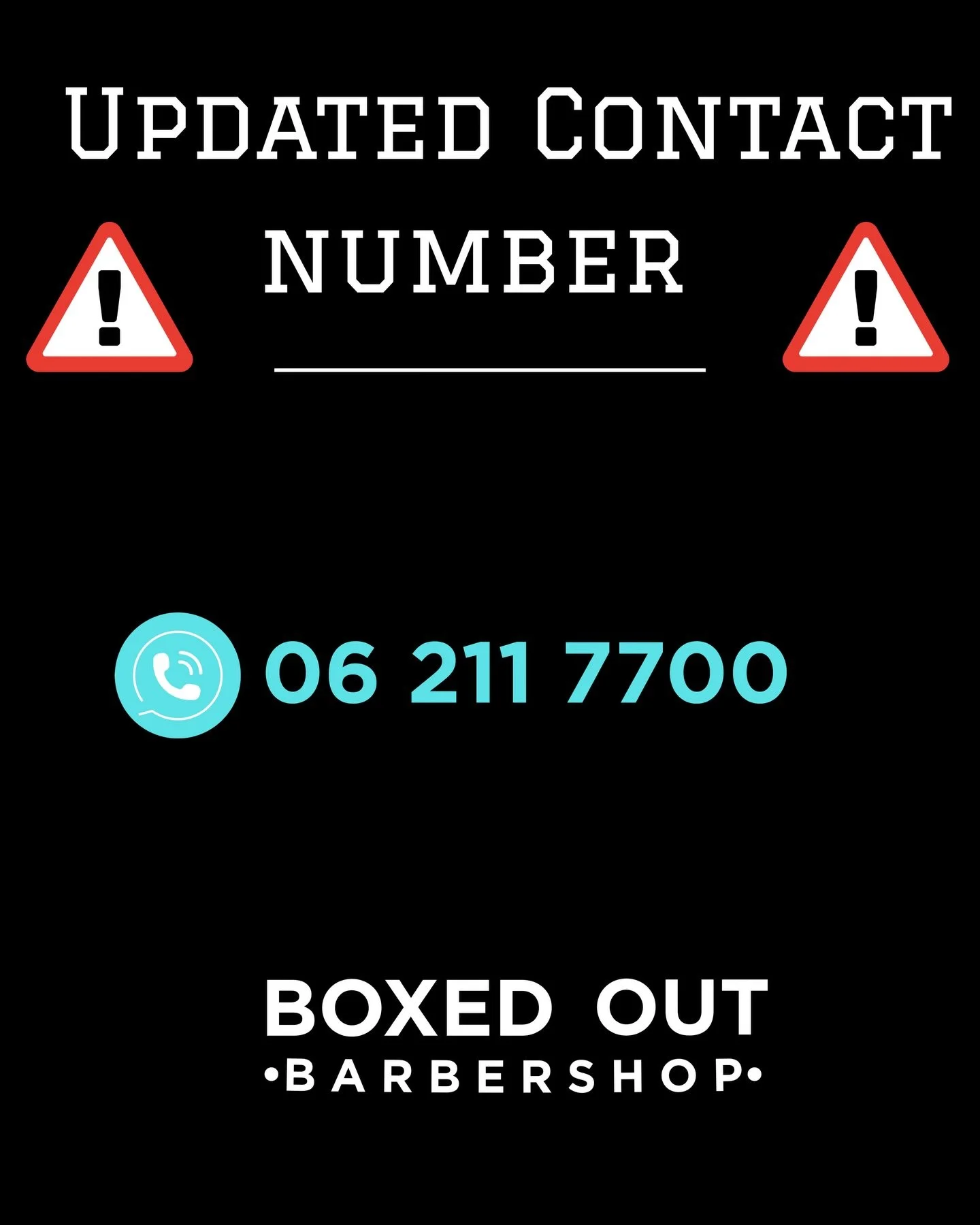 ‼️🚨 New contact phone number ‼️🚨

After 3 years I have decided to take my personal phone off google so this phone will now be our main contact number.

Please do not txt it at 1am asking to move your appointment 🤣 it won&rsquo;t answer. 

This pro