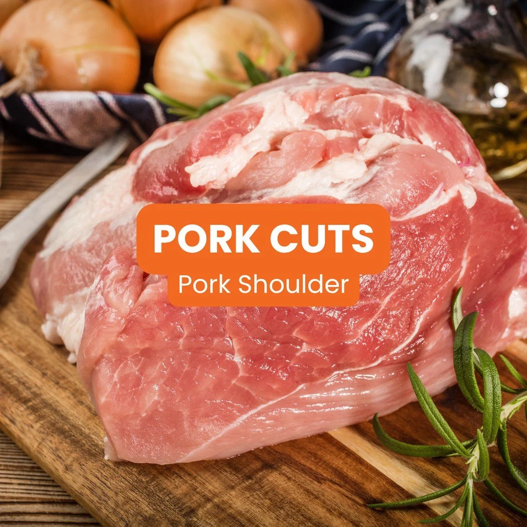 Pork shoulder is fall-apart-tender, bursting with flavor, and can be found in a variety of recipes. Deliciously easy, know what to look for at the meat counter!⁠
⁠
Pork shoulder goes by several names at the grocery store including picnic roast, Bosto