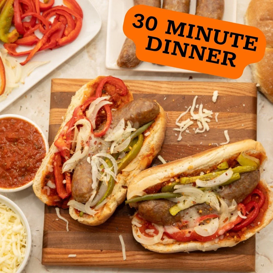 🫑Not in the mood to cook a full, fancy meal to wrap up the week? Same here, that&rsquo;s why these 30-minute Air Fryer Italian Subs are the perfect solution.⁠
⁠
🧅Loaded with protein, incredibly easy to throw together, and packed with bold, deliciou