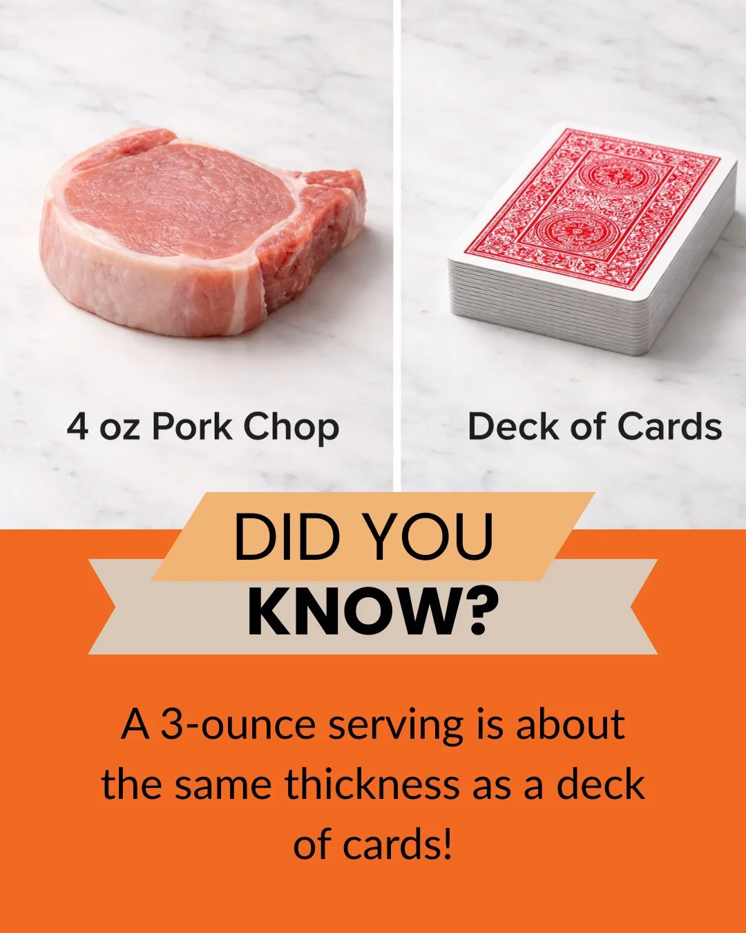 The secret to balanced meals? It&rsquo;s all in the portion.⁠
A 3 oz serving of pork delivers flavor, protein, and the perfect plate&mdash;no guesswork needed.⁠
⁠
Get more recipes at eatpork.org⁠
⁠
#EatPork #SmartEating #MealInspo