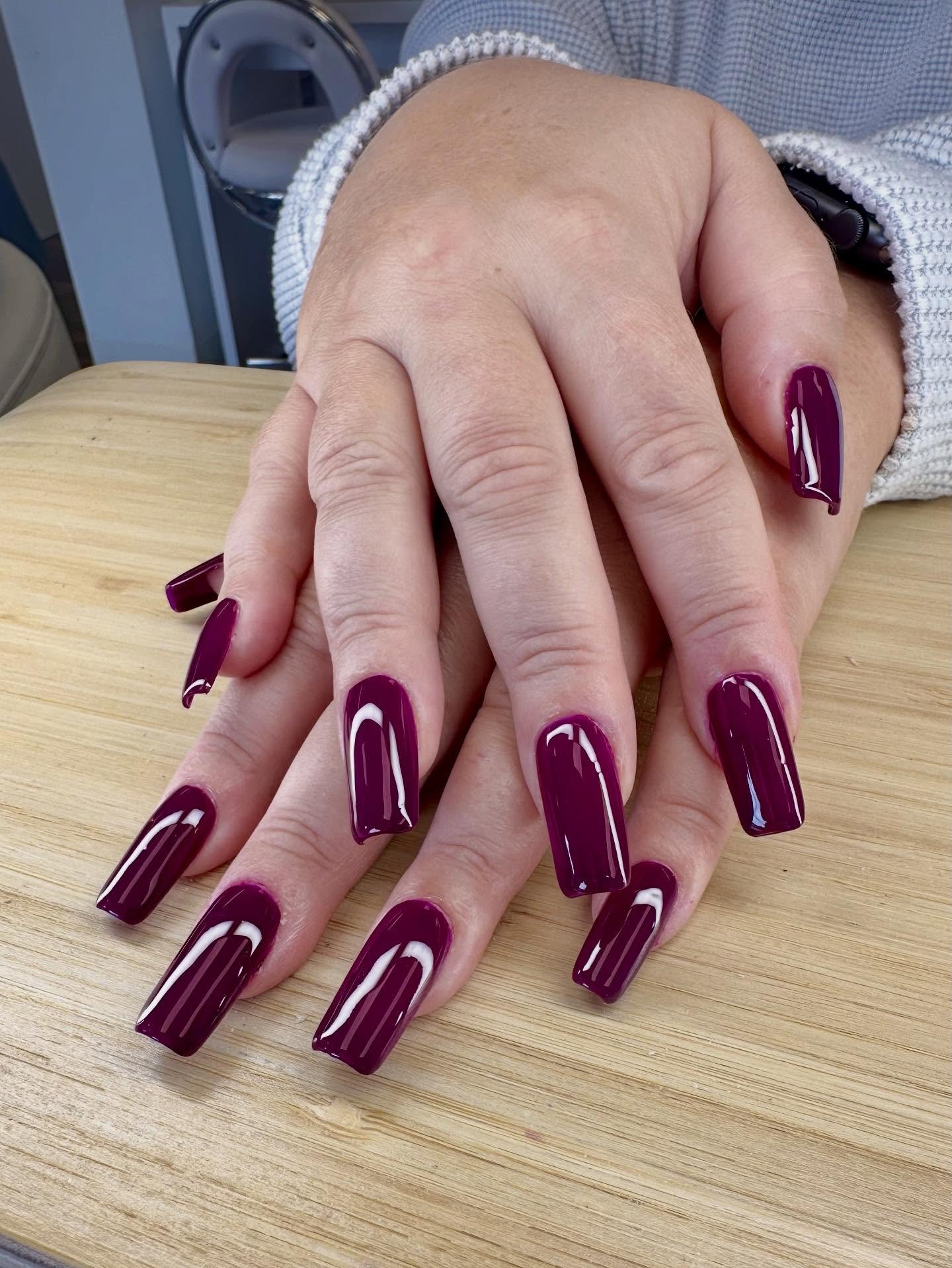 Pretty Plum and Gel X on my momma 💜

#apresgelx #plumnails #nailtechnician #nailtech #gelextensions #gelx