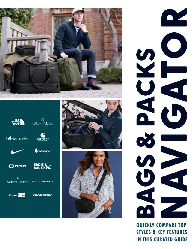 Compare backpacks, totes, duffels, and more for your team, business, or event