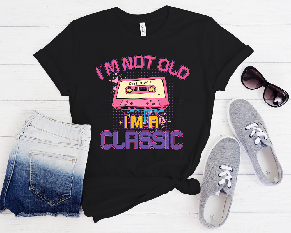 Style3 Nonstop Play T-Shirt Bambini E Ragazzi | 100% Cotone | Stampa Originale Cassetta E Disco - 3