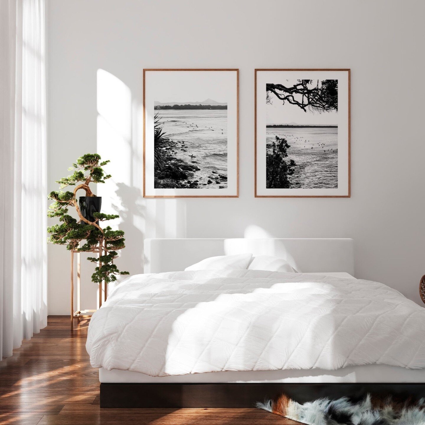'Noosa in B&amp;W' is one of the many sets you can find in the print shop. Swipe through to see framing options and then pop over to the website and check it out 🥳👏 

🌟Free Shipping 
🌟Images printed on Hahnemuhle fine art 308gsm paper 
🌟Frames a