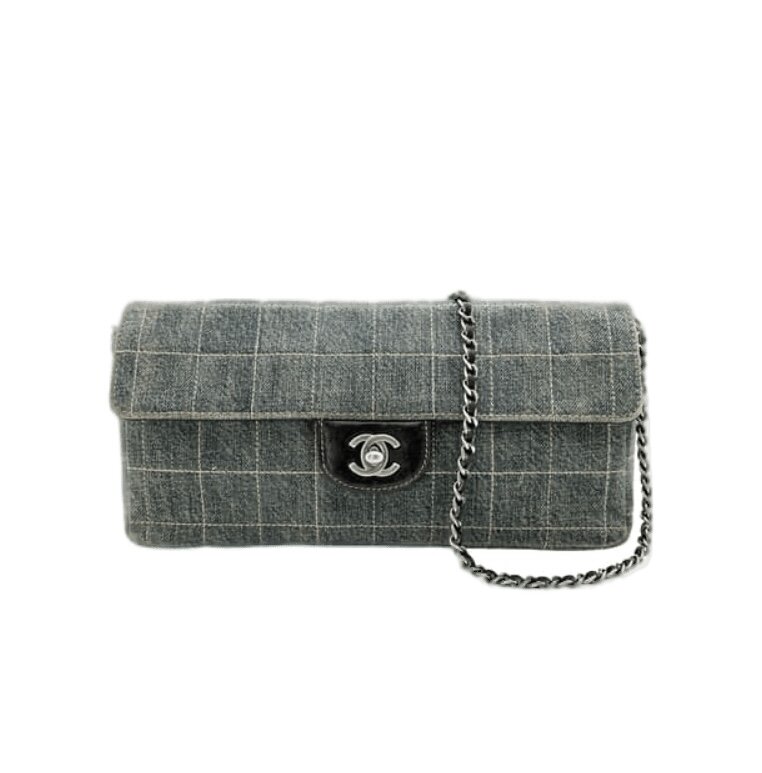 Chanel Denim East West Chocolate Bar Bag — 3 Sisters Archive