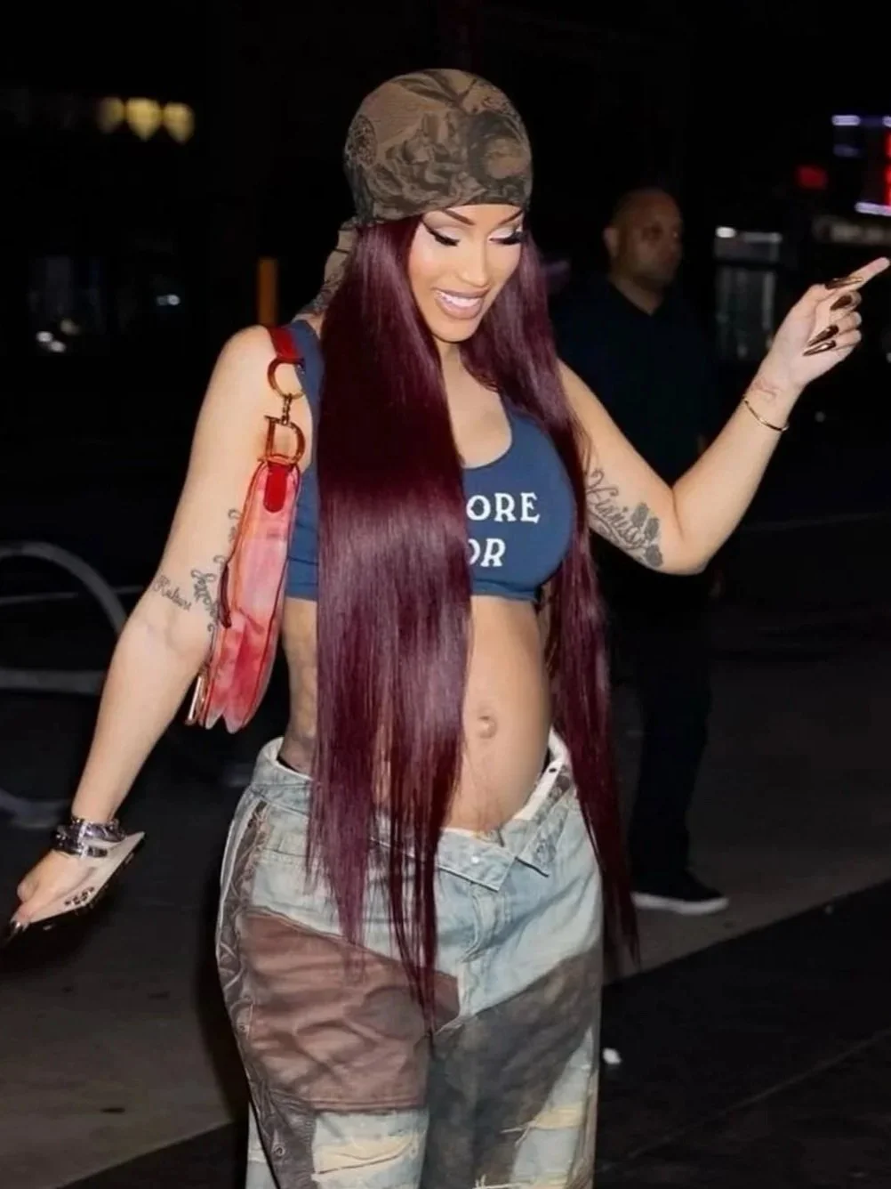 CARDI B IN 3 SISTERS ARCHIVE DIOR SADDLE STYLED BY KOLLIN CARTER & POSH MCKOY