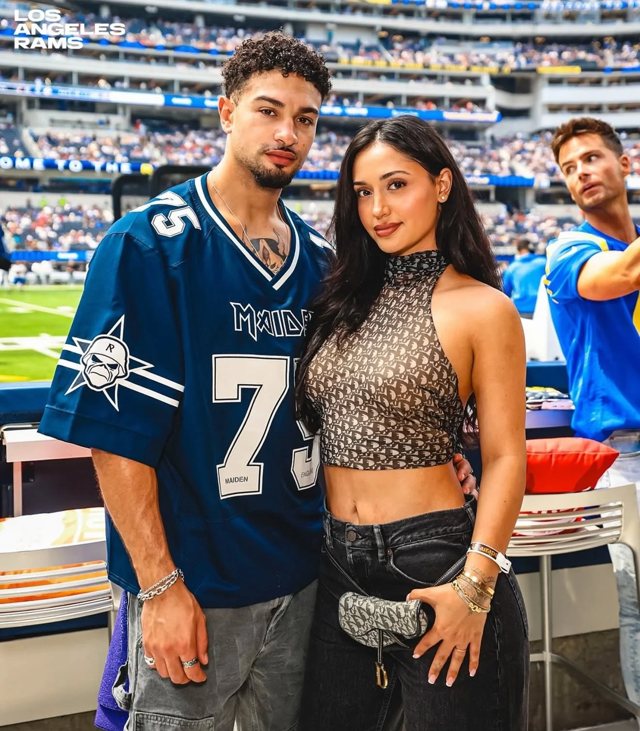 LEAH KATEB IN 3 SISTERS ARCHIVE DIOR BELT BAG