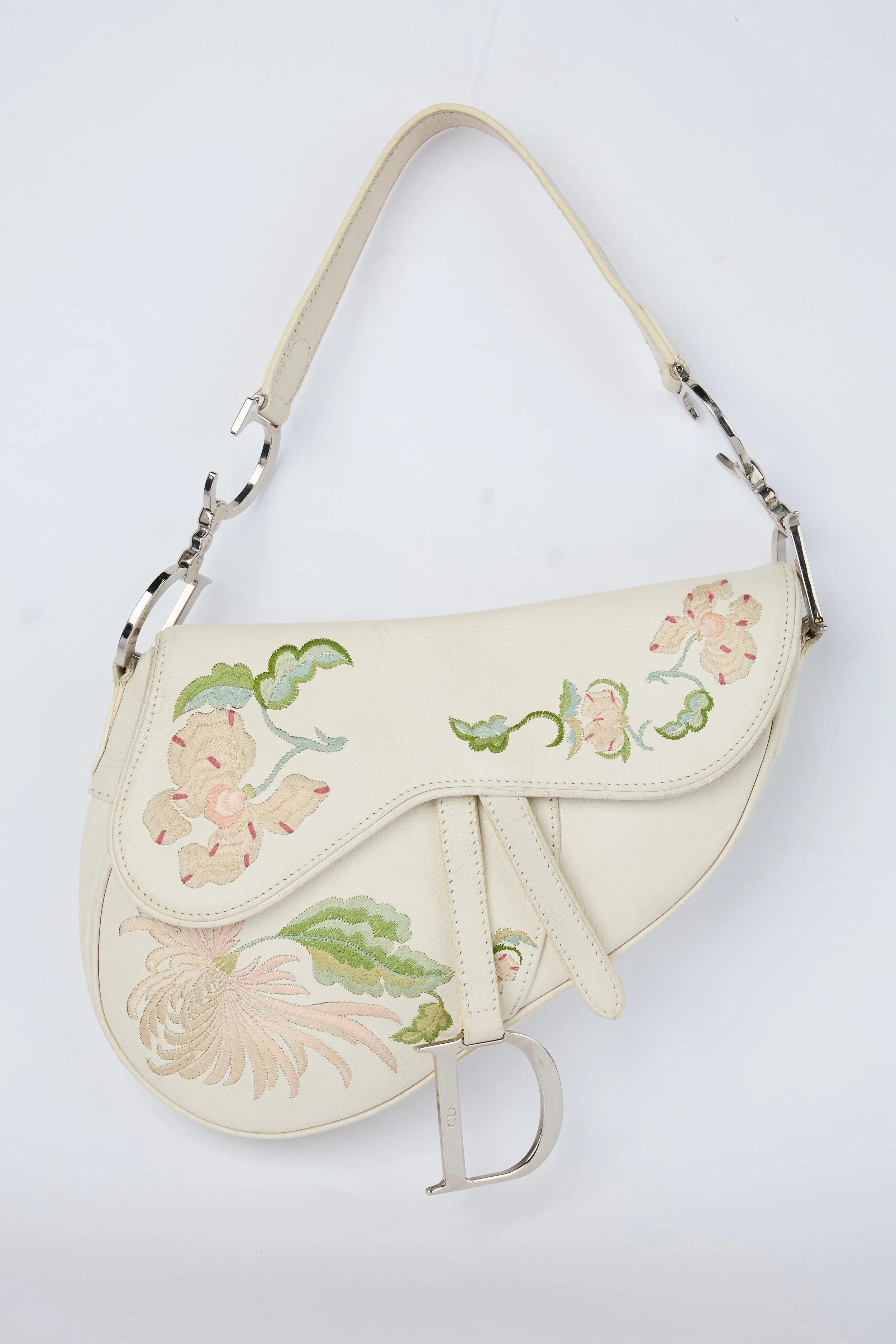 RARE DIOR ROMANTIC FLOWERS SADDLE