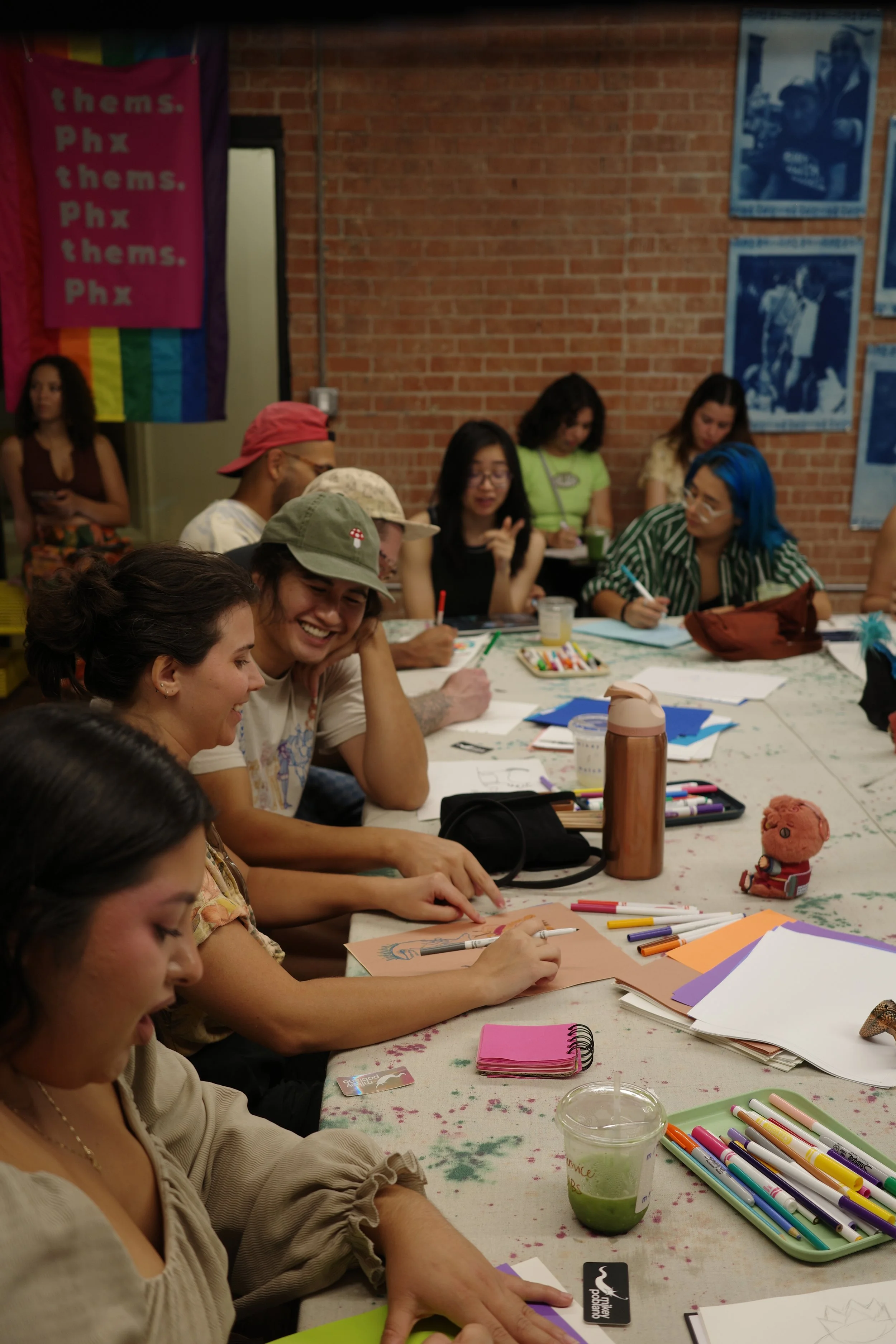 Sip N’ Scribble at thems. studio 