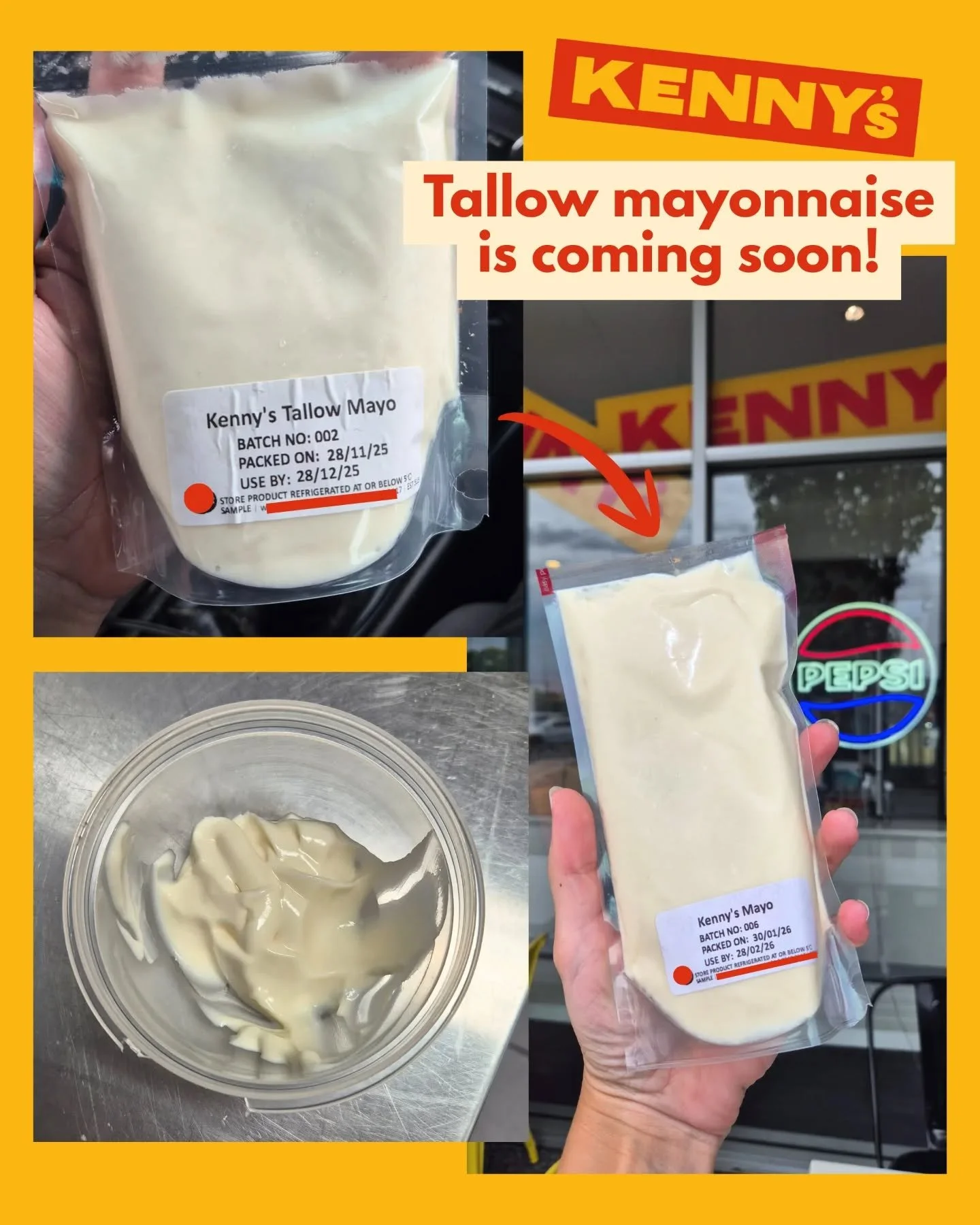 ** Announcement: we've been working hard behind the scenes with a brilliant food development team on a world-first beef tallow mayonnaise!

It will taste just like regular mayo, except instead of vegetable oil it will be made from beef tallow. Once i