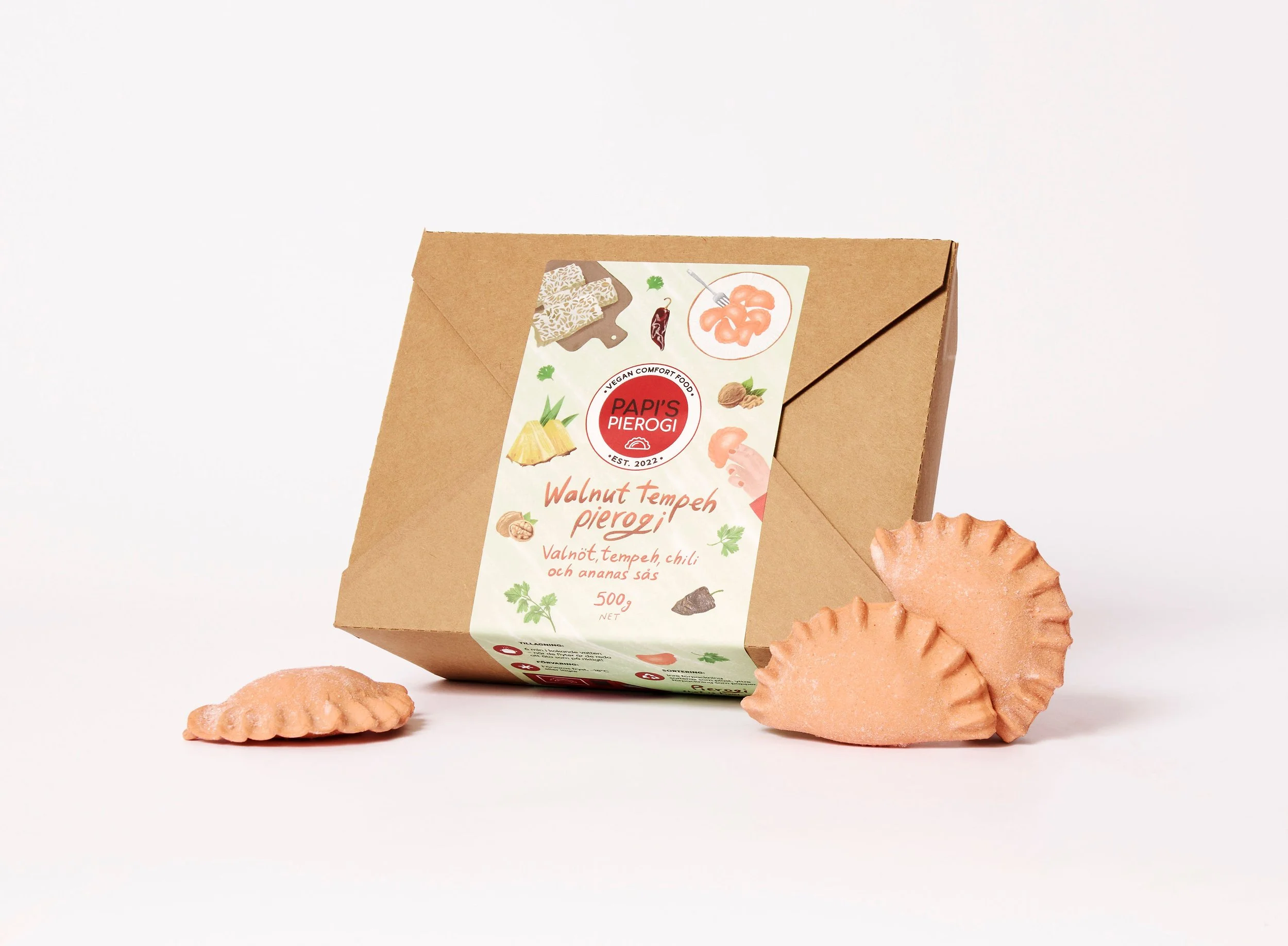 Walnut Tempeh Pierogi, 500g