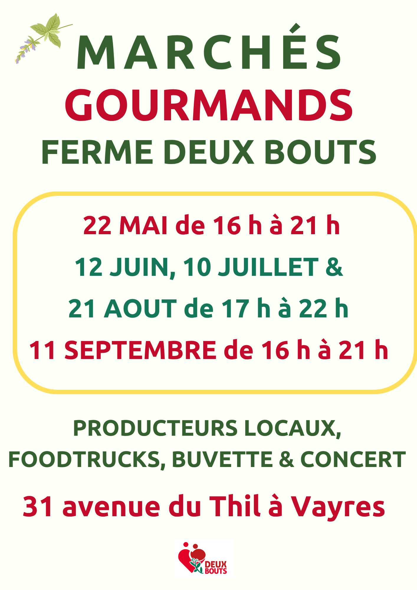 Les marchés gourmands, c’est repartiiii !