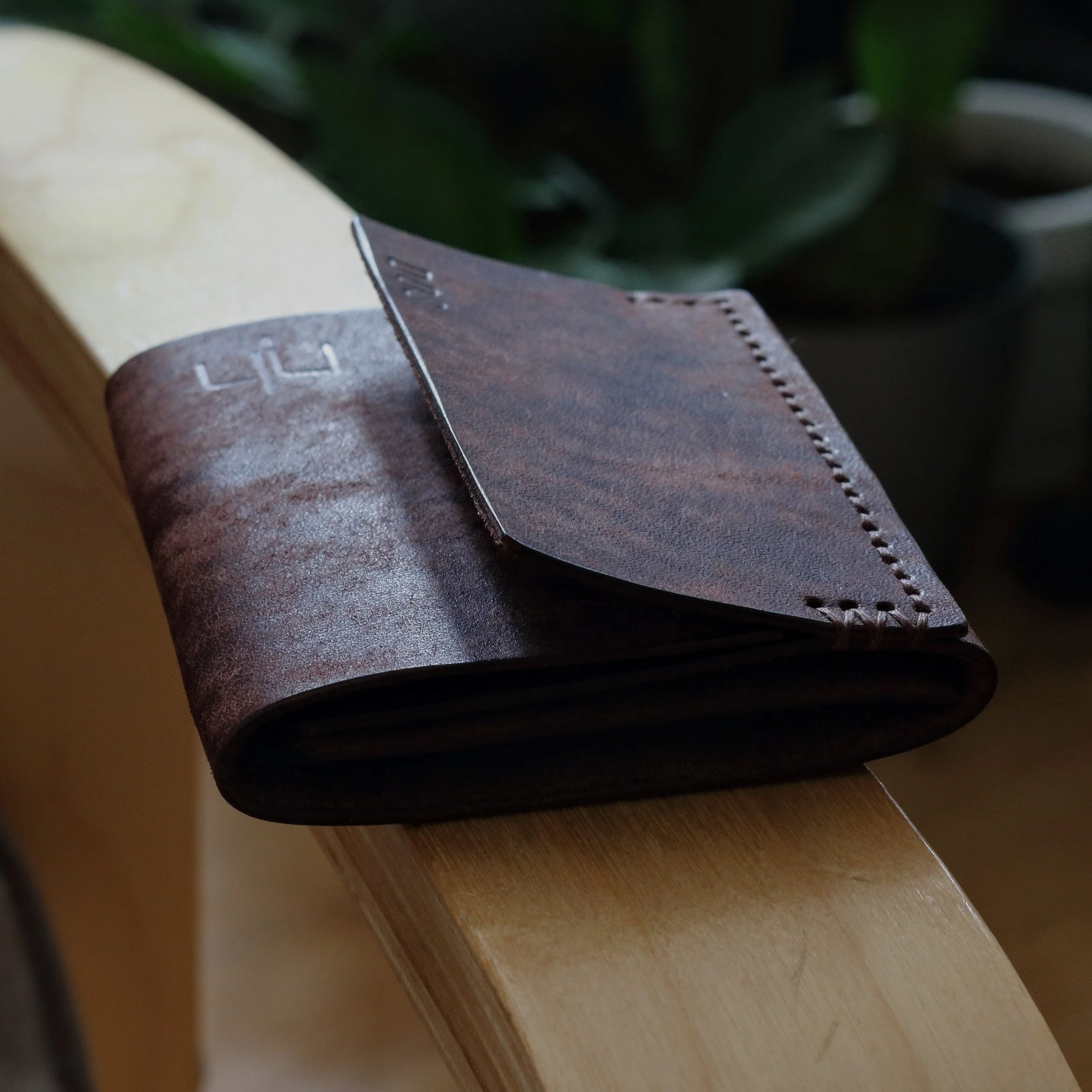 slim card holder wallet. made from premium Italian leather