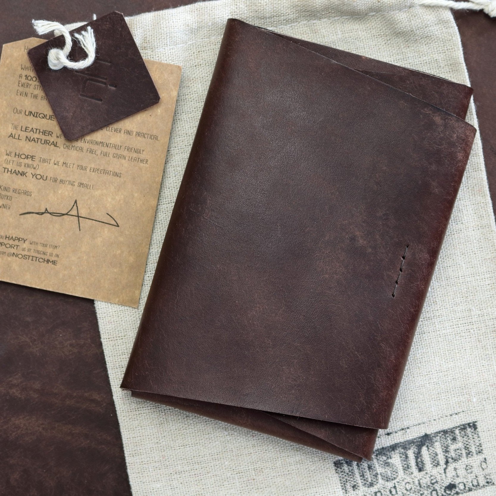 The Folded Sleeve - Minimal design Surface Duo leather case. Includes pocket for Surface Duo Slim Pen. Handmade for perfect fit and device protection