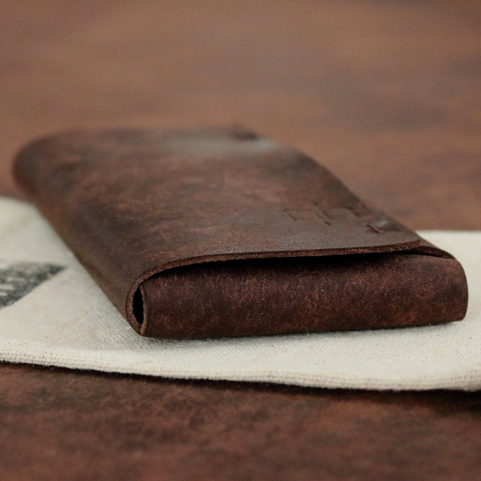 Minimal leather cell phone sleeve for CMF Phone 2 Pro by Nostitch