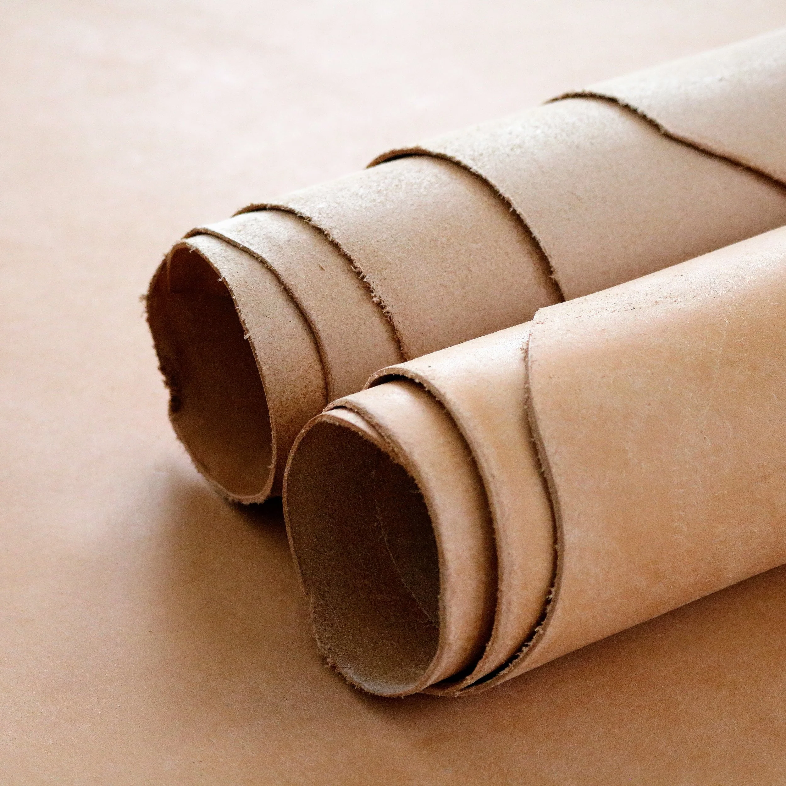 Italian veg- tan leather panels for wallets, bags and leather craft