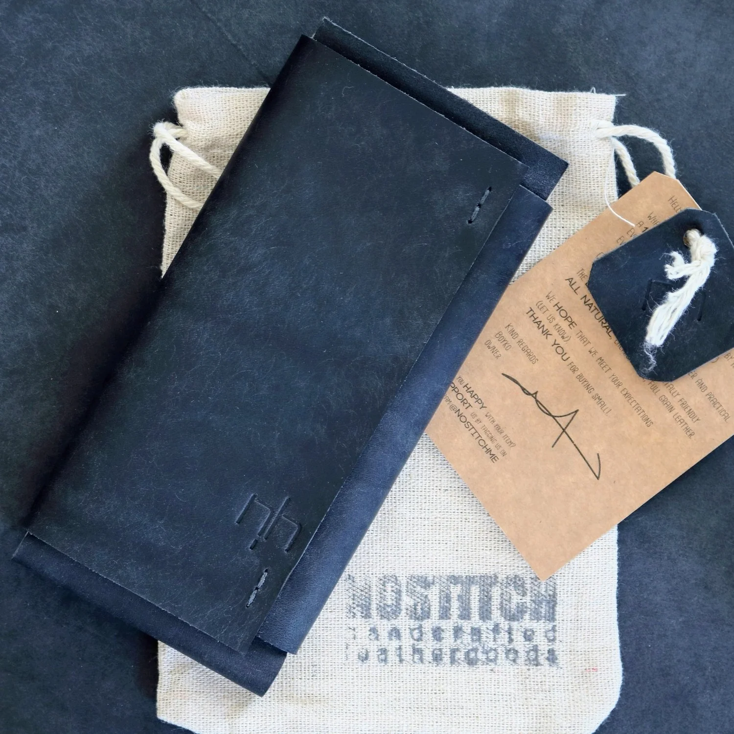 Black leather phone case for iPhone 16 Pro. made in the EU