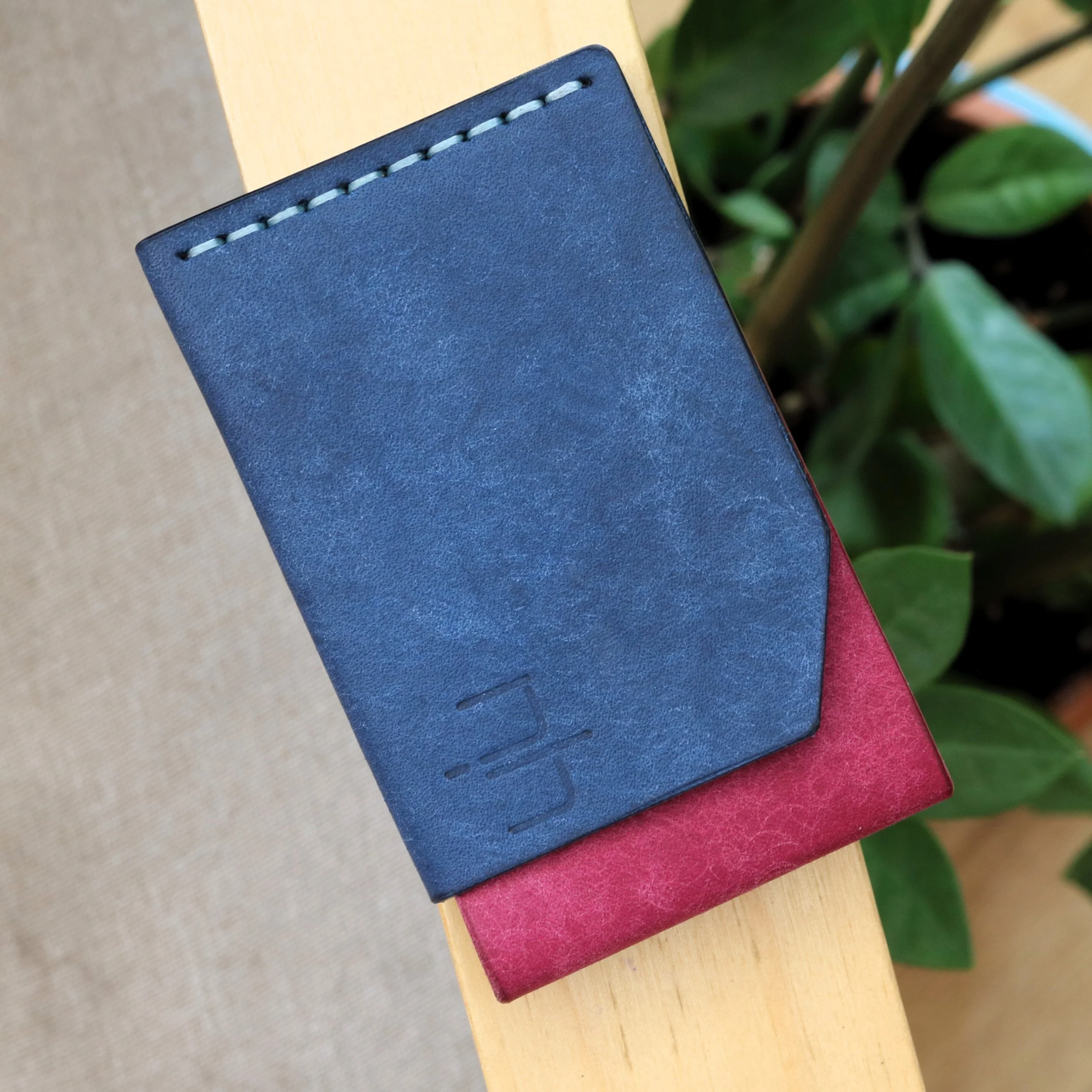 super slim cards wallet. made from premium veg-tan Italian leather