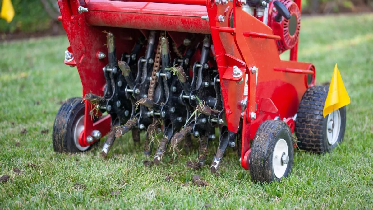 Lawn Core Aeration In Green Oaks, Illinois