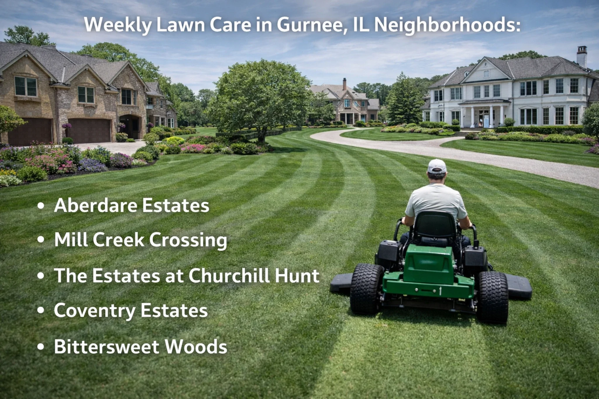 Gurnee, IL Neighborhoods We Serve for Weekly Lawn Care