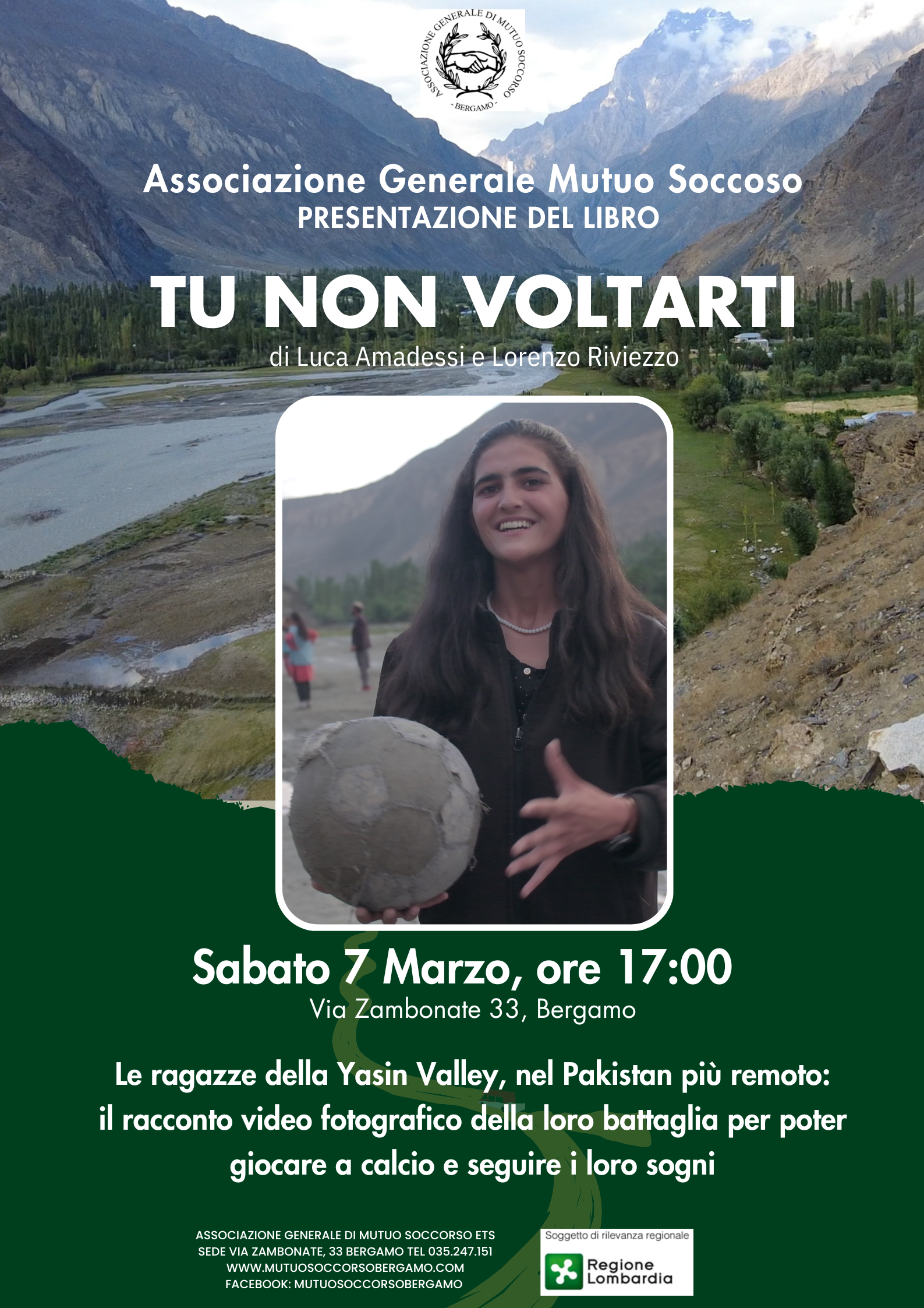 Incontro e presentazione libro: Tu non voltarti di&nbsp; Luca Amadessi e Lorenzo Riviezzo