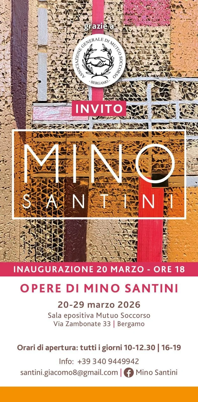 Inaugurazione: Opere di Mino Santini 
