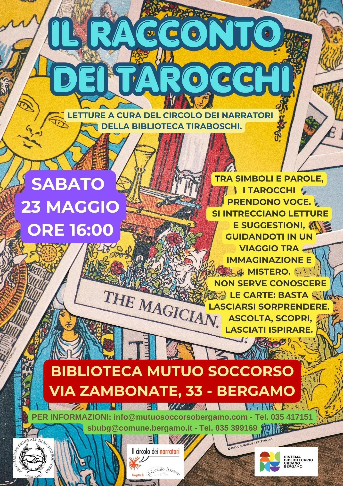 Lettura: Il racconto dei tarocchi - circolo dei narratori della biblioteca Tiraboschi