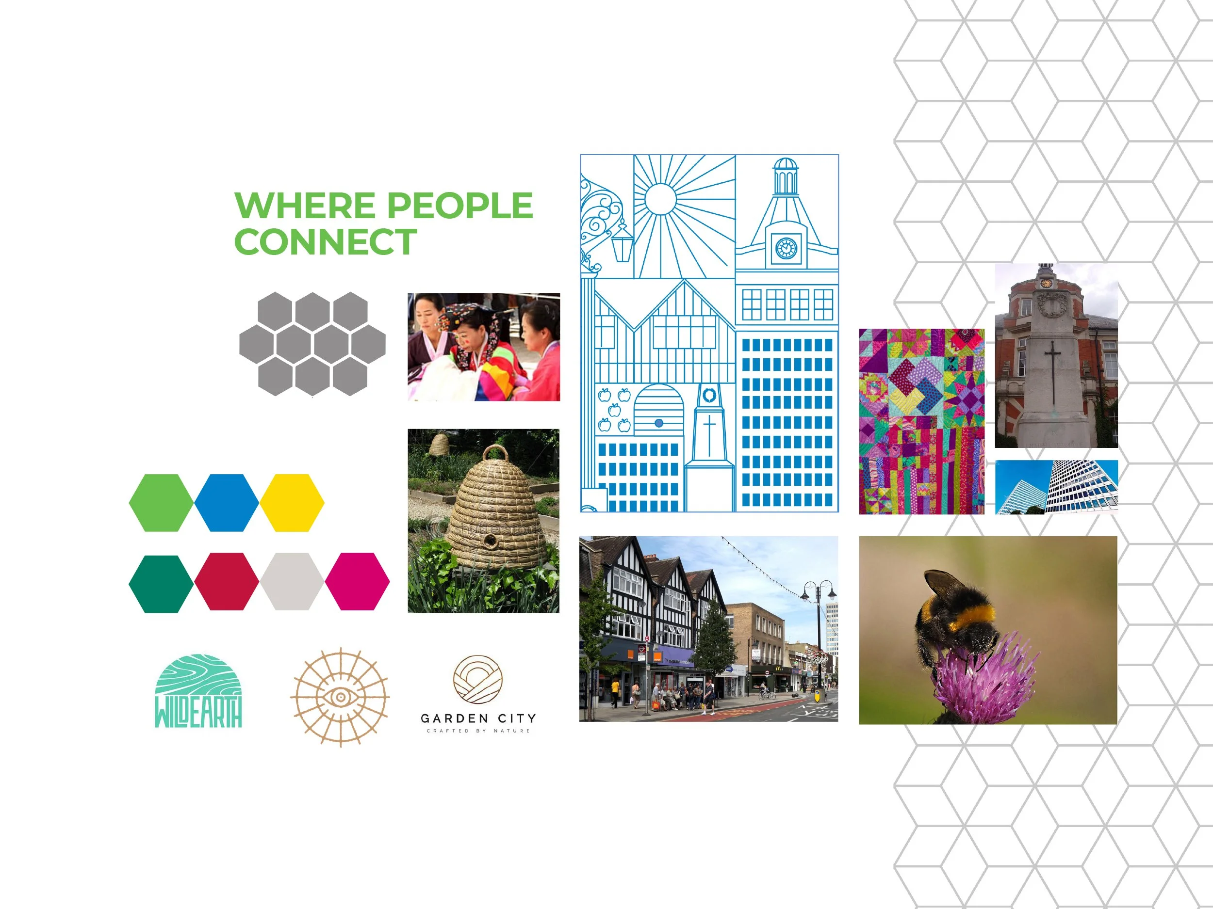 Moodboard for the New Malden Town Centre Partnership by West9 Design Ltd